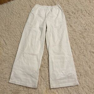 Peppermayo White Linen Pants